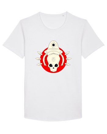 Craniu Rosu Cartoon White