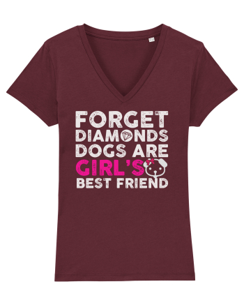 Forget Diamonds Dogs are Girls best friend. Burgundy