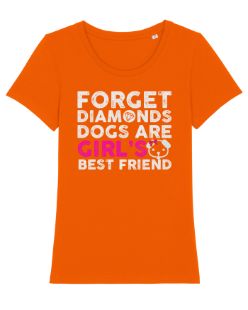 Forget Diamonds Dogs are Girls best friend. Bright Orange