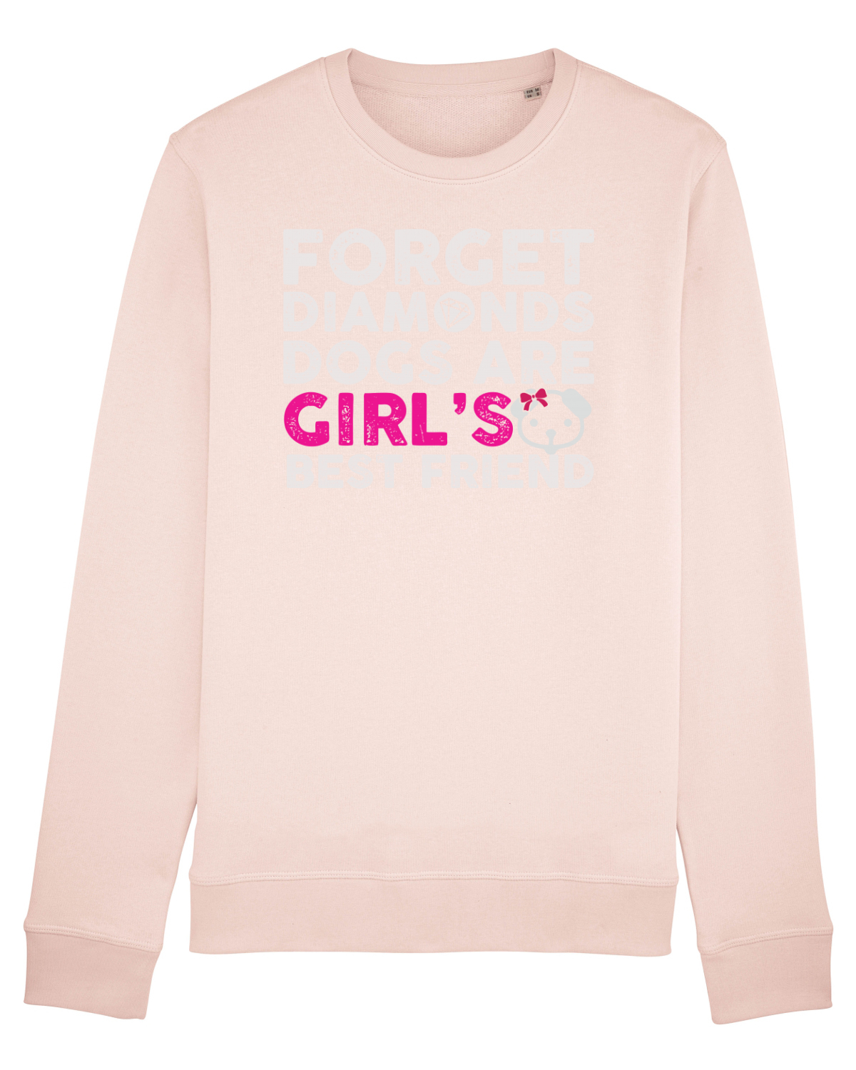 Bluză mânecă lungă Unisex Rise Candy Pink