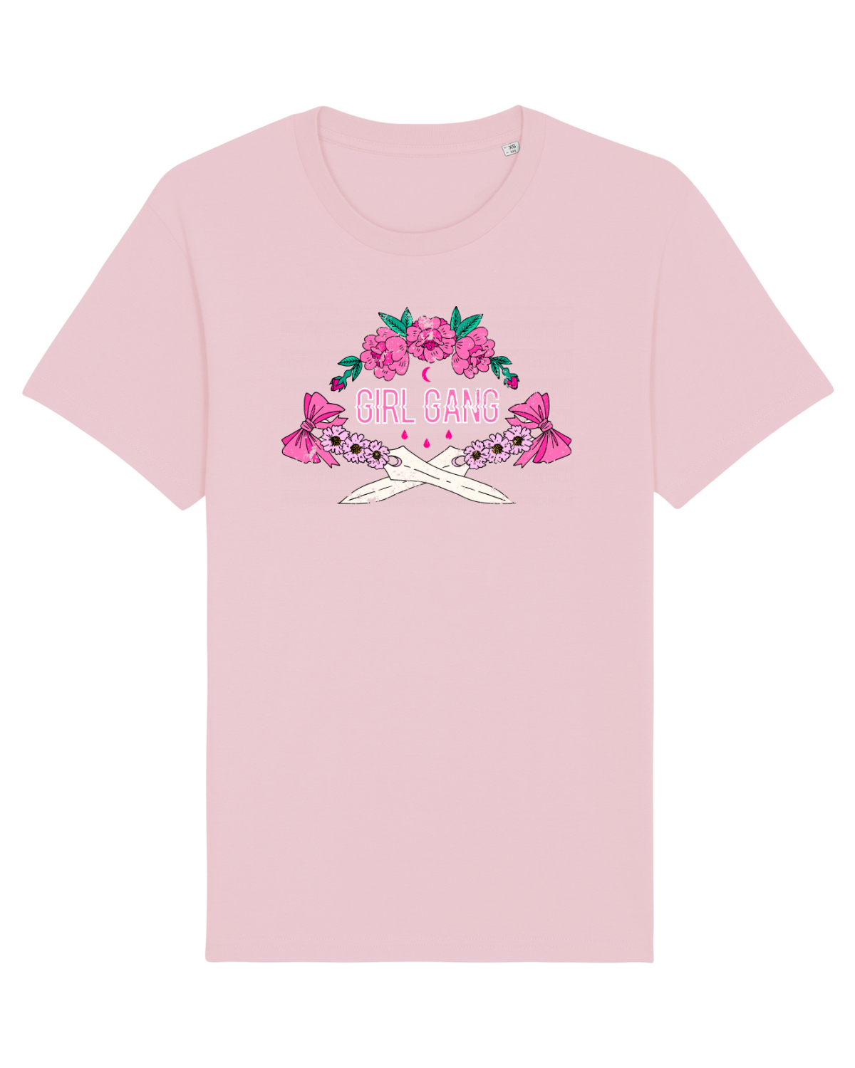 Tricou mânecă scurtă Unisex Rocker Cotton Pink