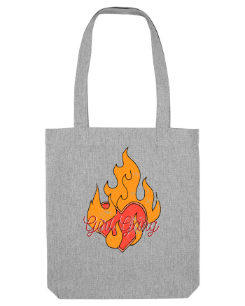 Girl Gang Fire Heather Grey