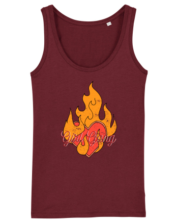 Girl Gang Fire Burgundy