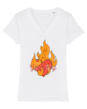 Girl Gang Fire White