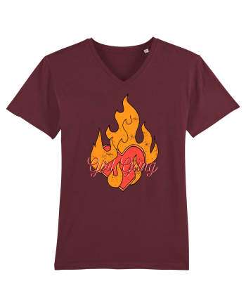 Girl Gang Fire Burgundy