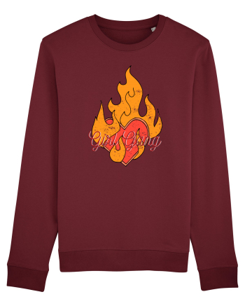 Girl Gang Fire Burgundy