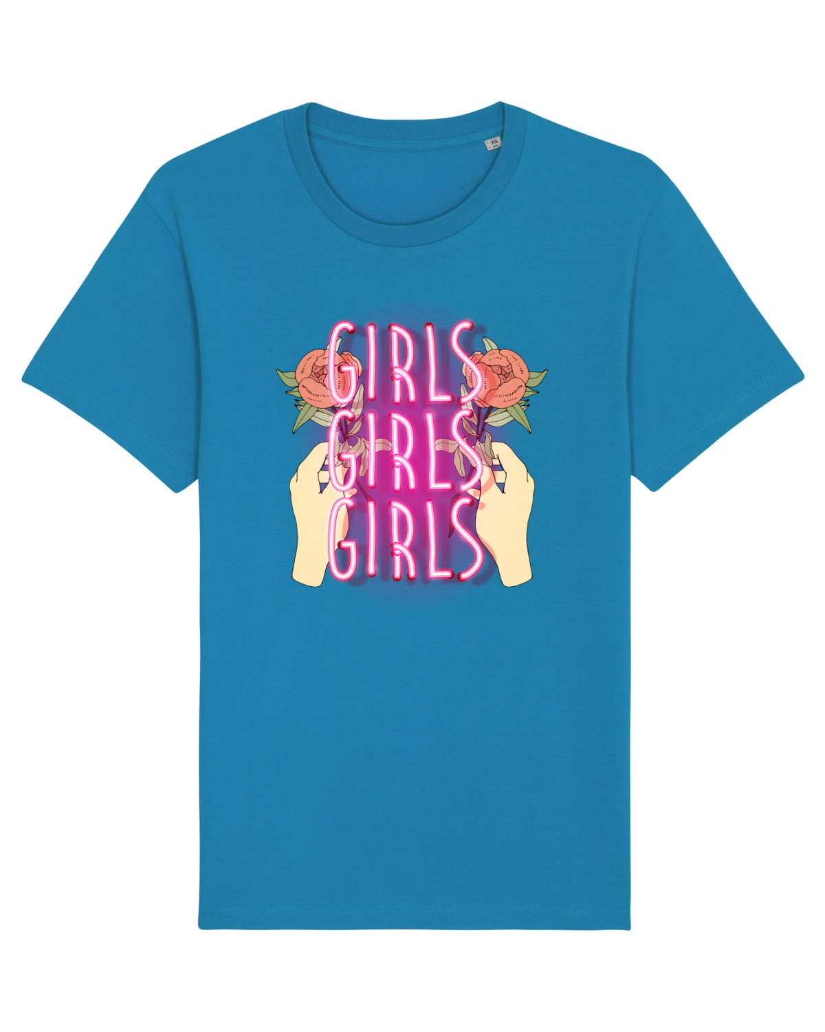 Tricou mânecă scurtă Unisex Rocker Azur