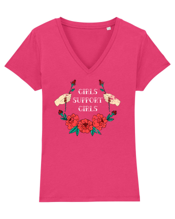 Girls Support Girls Raspberry