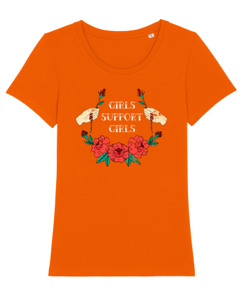 Girls Support Girls Bright Orange