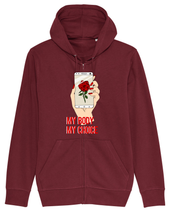 My Body My Choice Burgundy