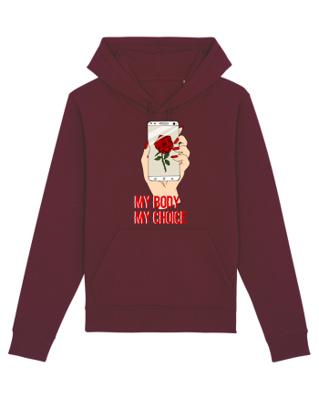 My Body My Choice Burgundy