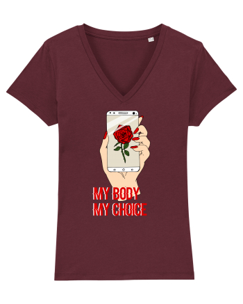 My Body My Choice Burgundy