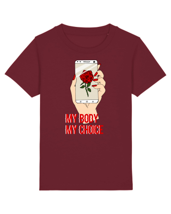 My Body My Choice Burgundy