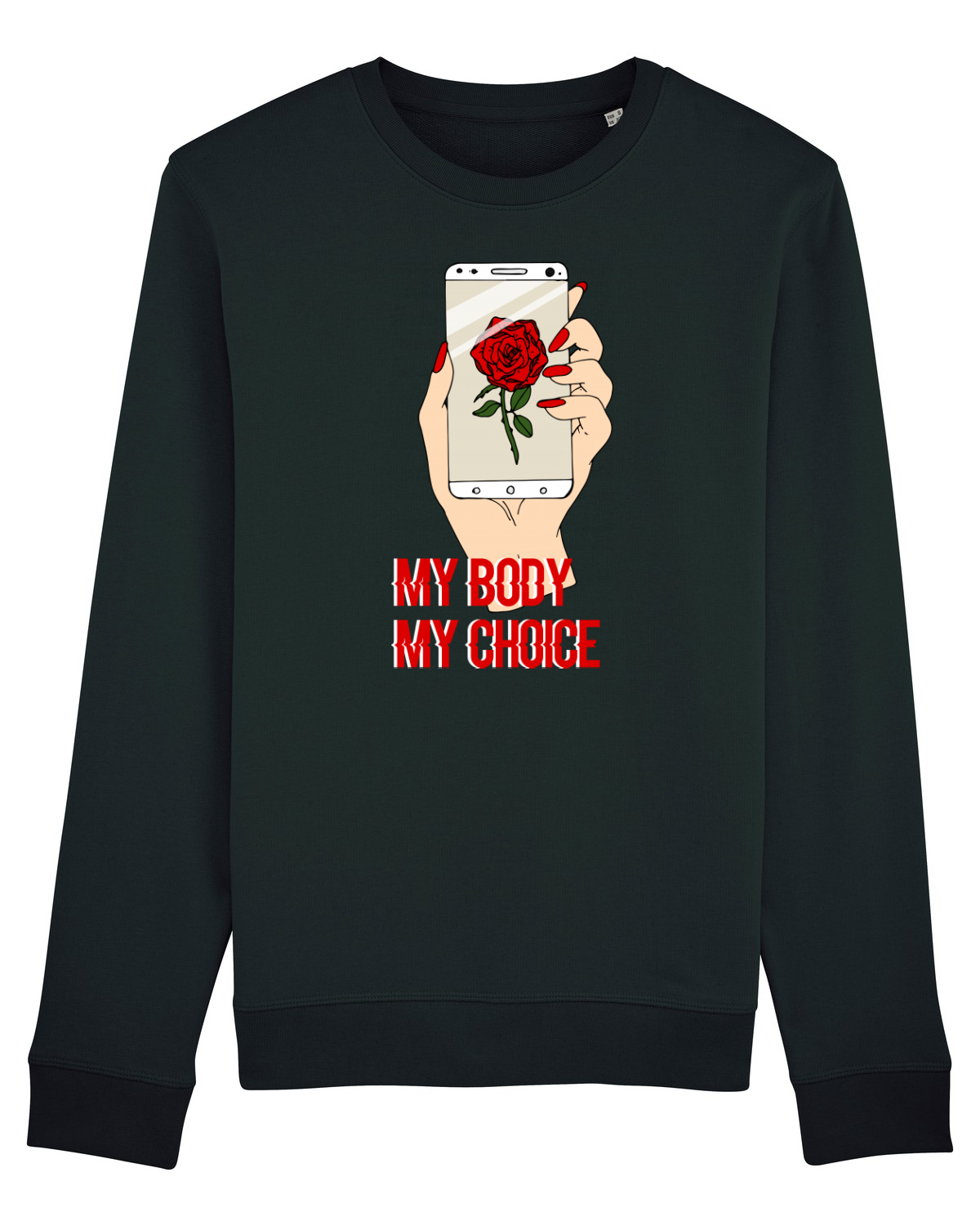 Bluză mânecă lungă Unisex Rise Black