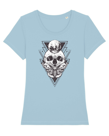 Craniu cu Luna Geometric Sky Blue