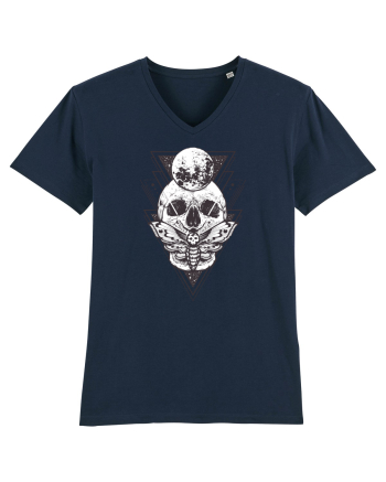 Craniu cu Luna Geometric French Navy