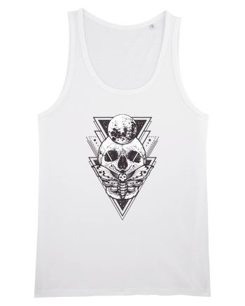 Craniu cu Luna Geometric White