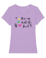 Rise Up with the Pack Tricou mânecă scurtă guler larg fitted Damă Expresser