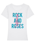 Rock and Roses Tricou mânecă scurtă guler larg fitted Damă Expresser