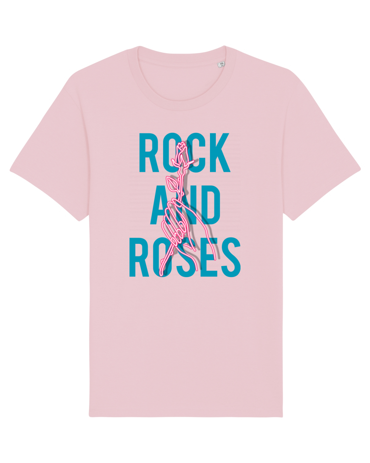 Tricou mânecă scurtă Unisex Rocker Cotton Pink