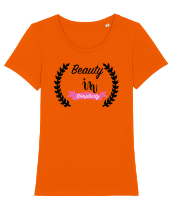 Beauty in Simplicity Bright Orange