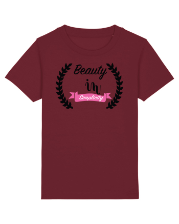 Beauty in Simplicity Burgundy