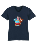 Animale Masina Rosie Tricou mânecă scurtă guler V Bărbat Presenter
