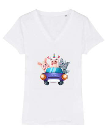 Animale Masina Mov White