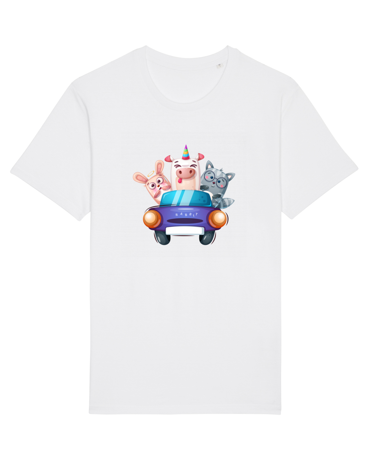 Tricou mânecă scurtă Unisex Rocker White