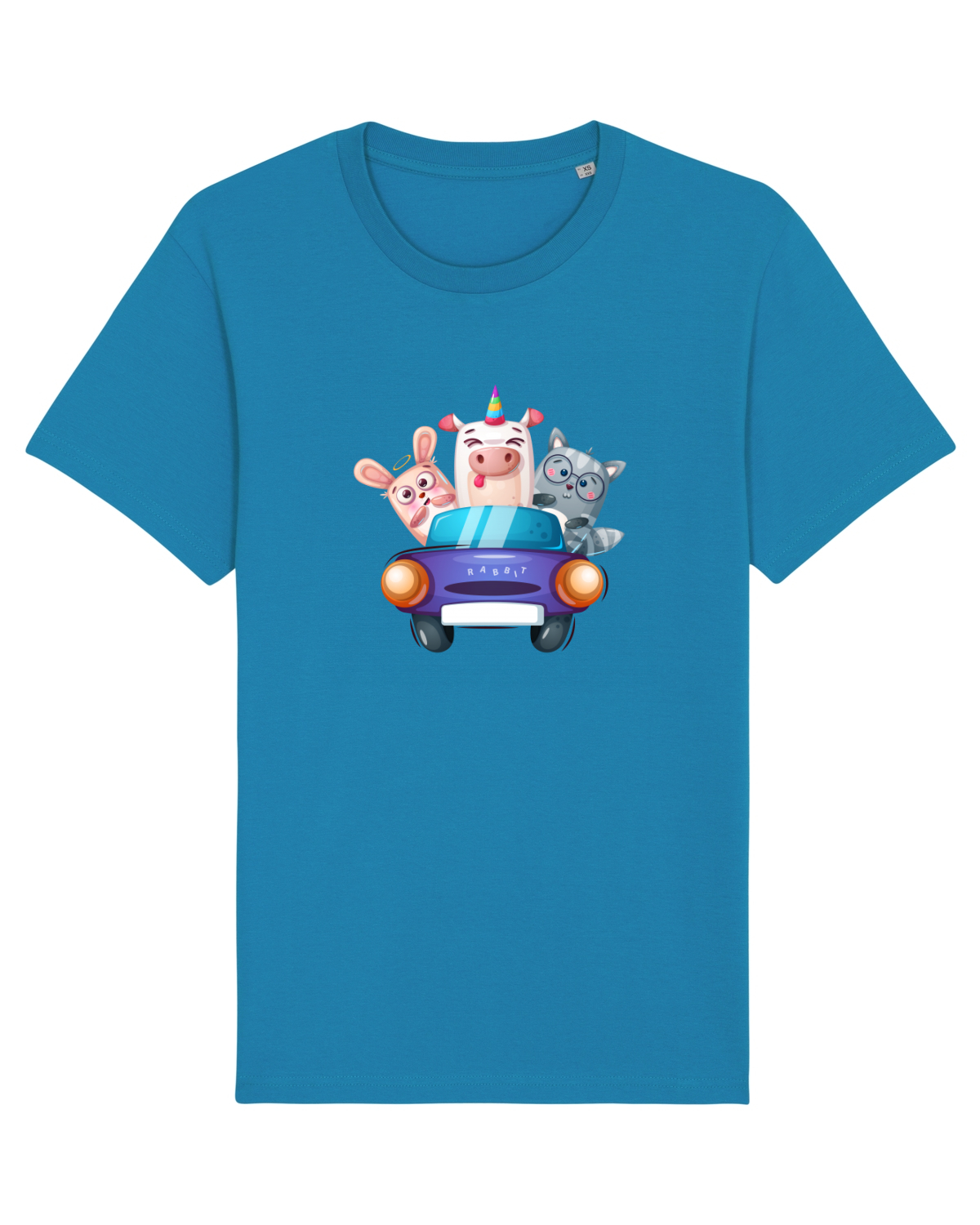 Tricou mânecă scurtă Unisex Rocker Azur