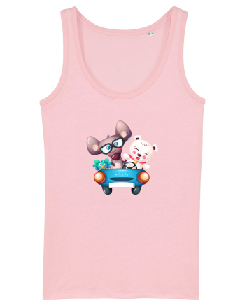 Animale Masina Albastra Cotton Pink
