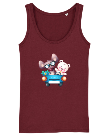 Animale Masina Albastra Burgundy