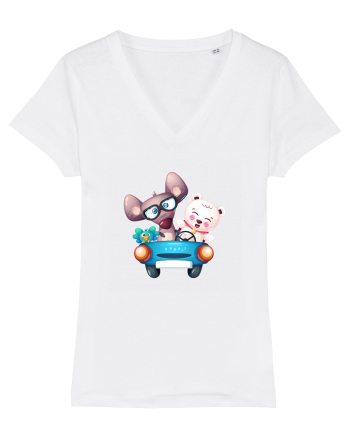 Animale Masina Albastra White