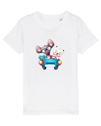 Animale Masina Albastra White