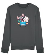 Animale Masina Albastra Bluză mânecă lungă Unisex Rise