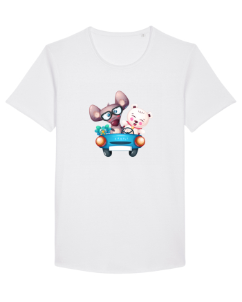 Animale Masina Albastra White