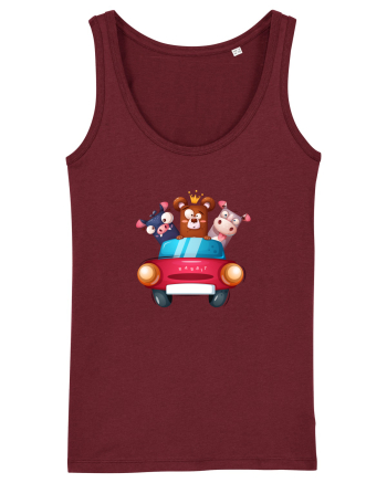 Animale in Masina Rosie 2 Burgundy