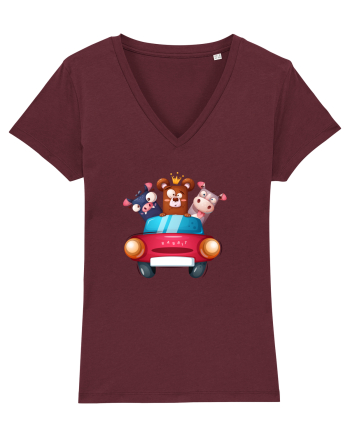 Animale in Masina Rosie 2 Burgundy