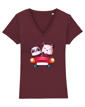 Panda Masina Rosie Burgundy
