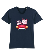 Panda Masina Rosie Tricou mânecă scurtă guler V Bărbat Presenter