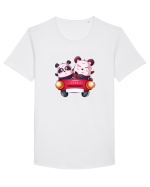 Panda Masina Rosie Tricou mânecă scurtă guler larg Bărbat Skater