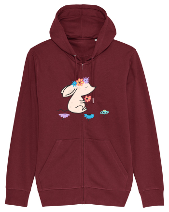 Soricel cu Flori Burgundy