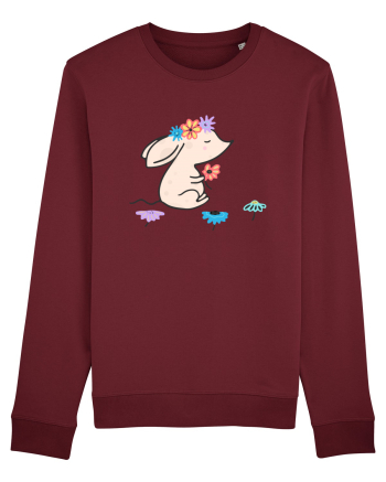 Soricel cu Flori Burgundy