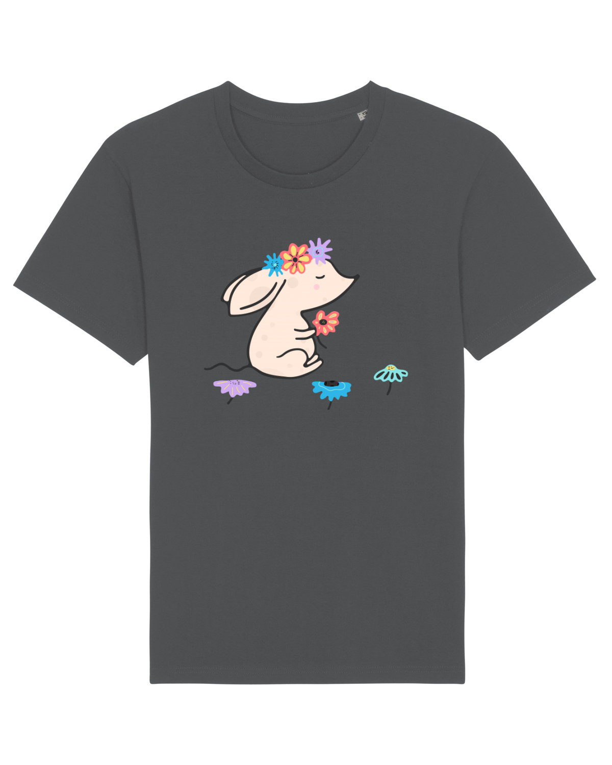 Tricou mânecă scurtă Unisex Rocker Anthracite