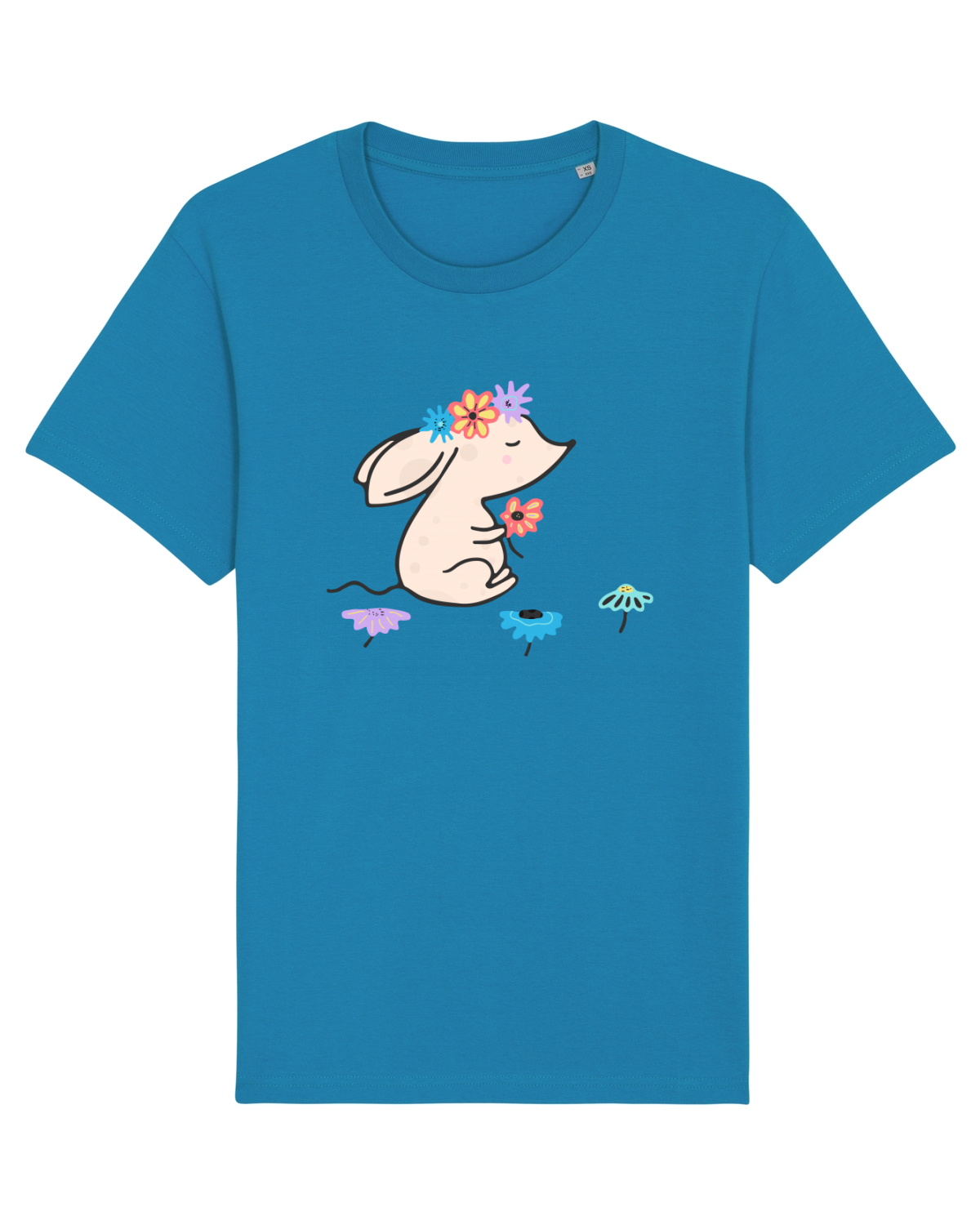 Tricou mânecă scurtă Unisex Rocker Azur