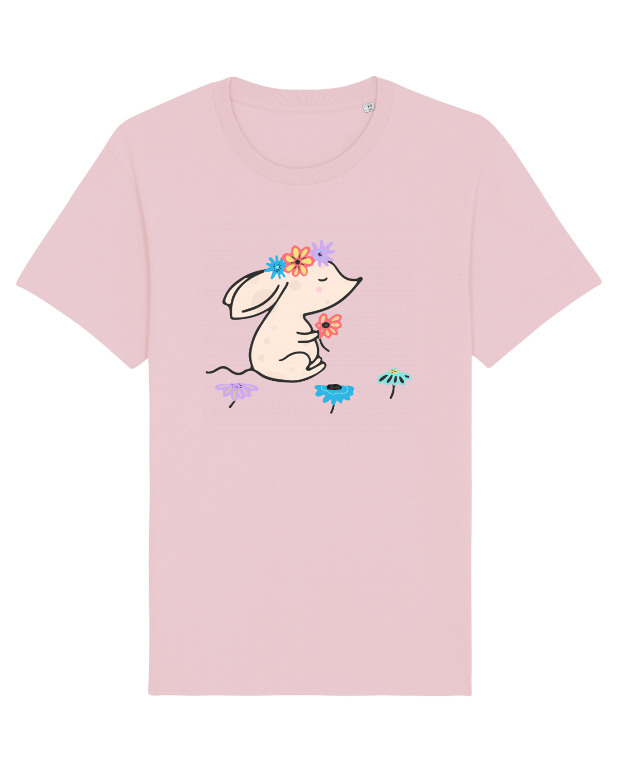 Tricou mânecă scurtă Unisex Rocker Cotton Pink