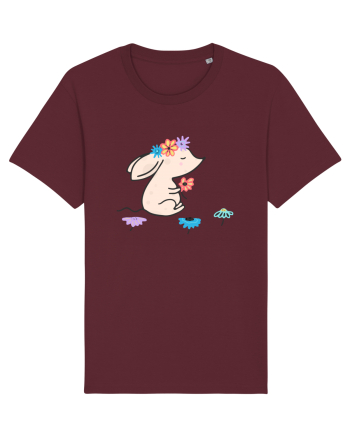 Soricel cu Flori Burgundy