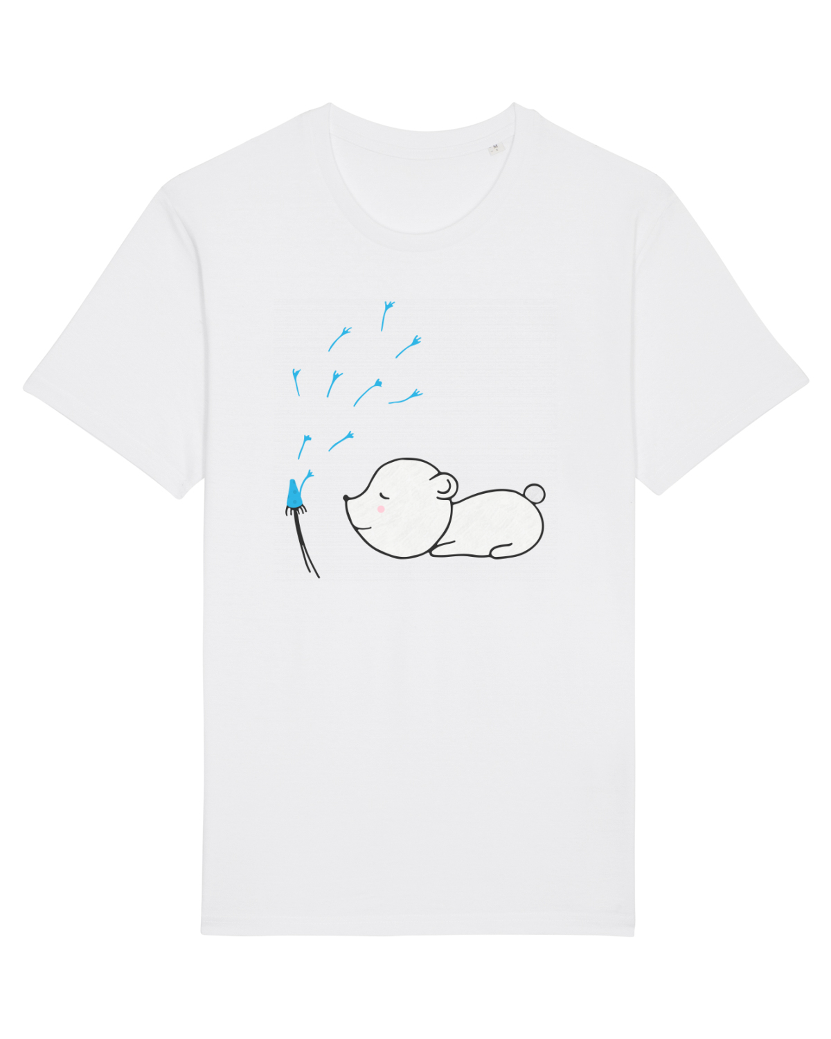 Tricou mânecă scurtă Unisex Rocker White