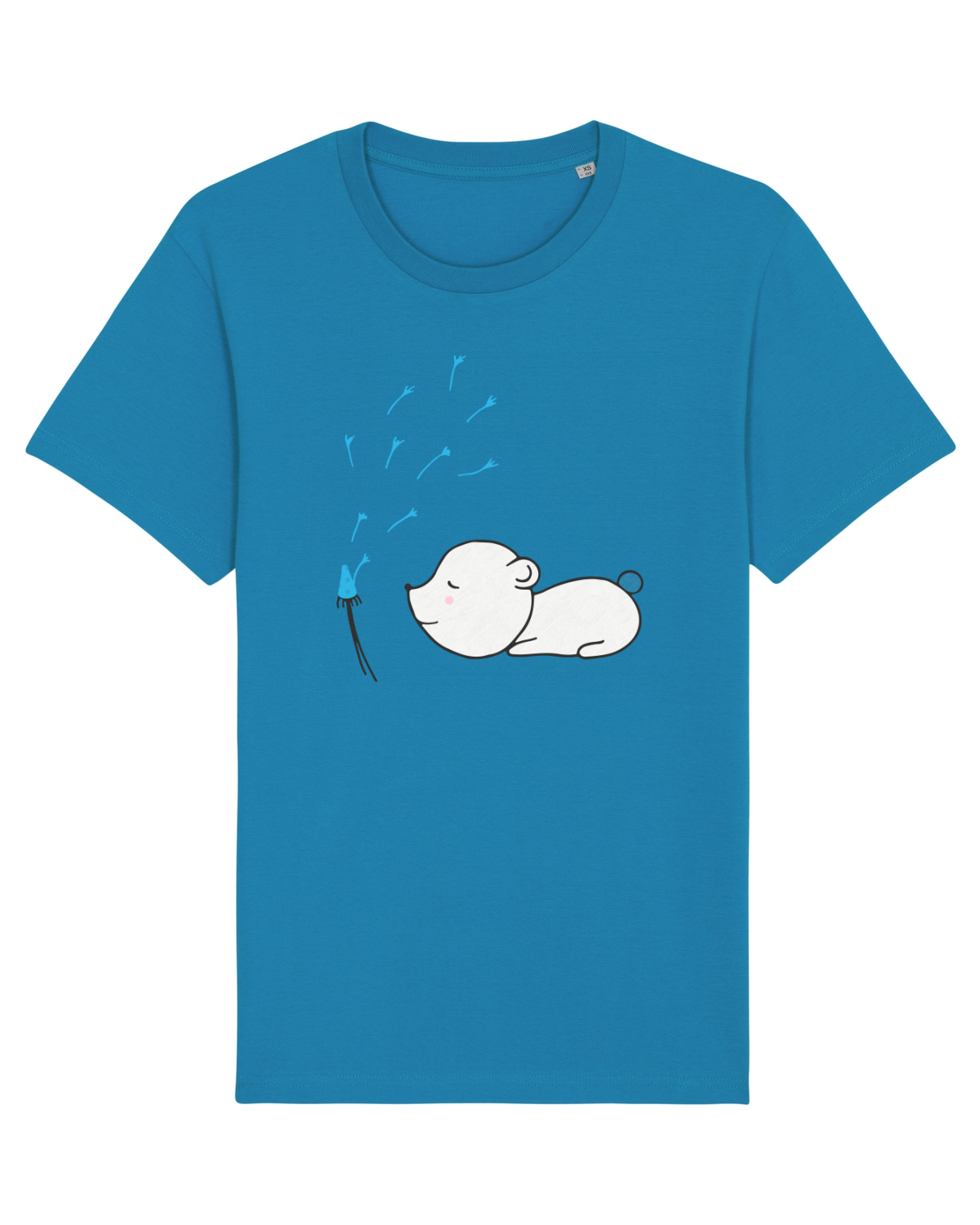 Tricou mânecă scurtă Unisex Rocker Azur