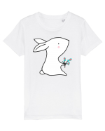 Iepuras cu Flori Tricou mânecă scurtă  Copii Mini Creator